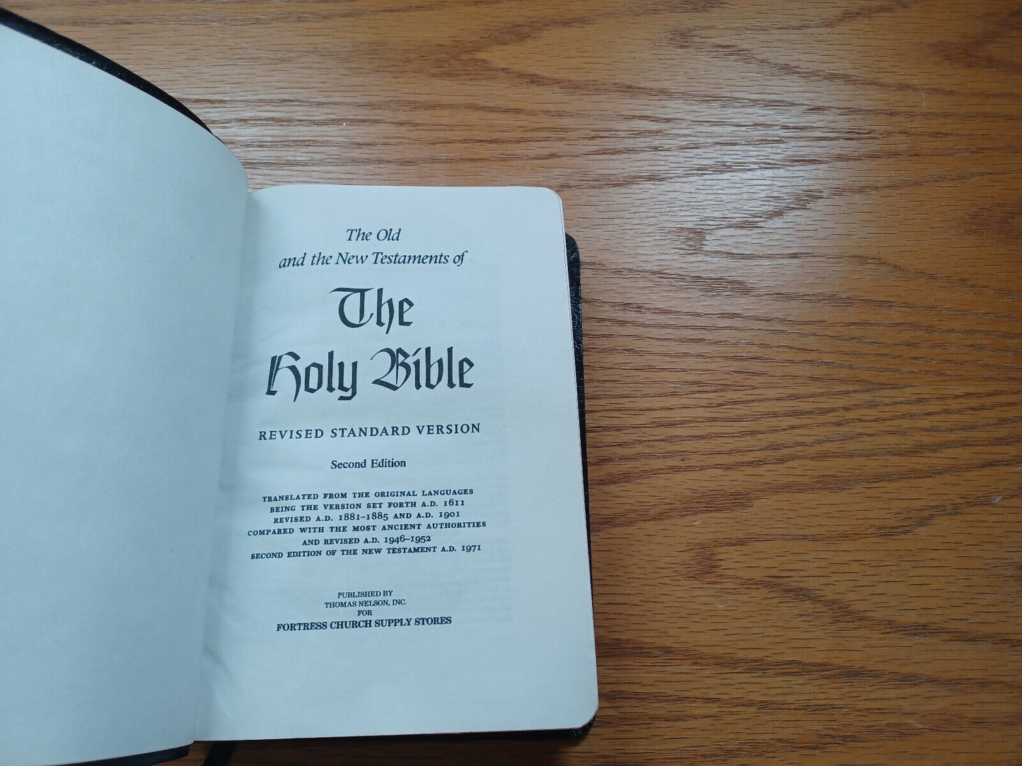 The Holy Bible Rsv 1971 Thomas Nelson 2nd Ed With Helps Dictionary Concordance