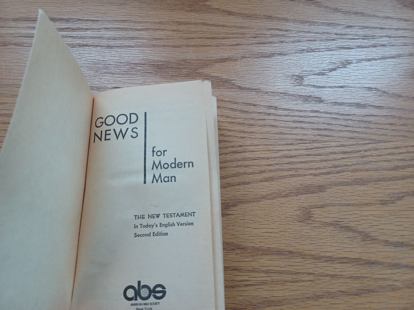 Good News For Modern Man New Testament Today's English Version 1977