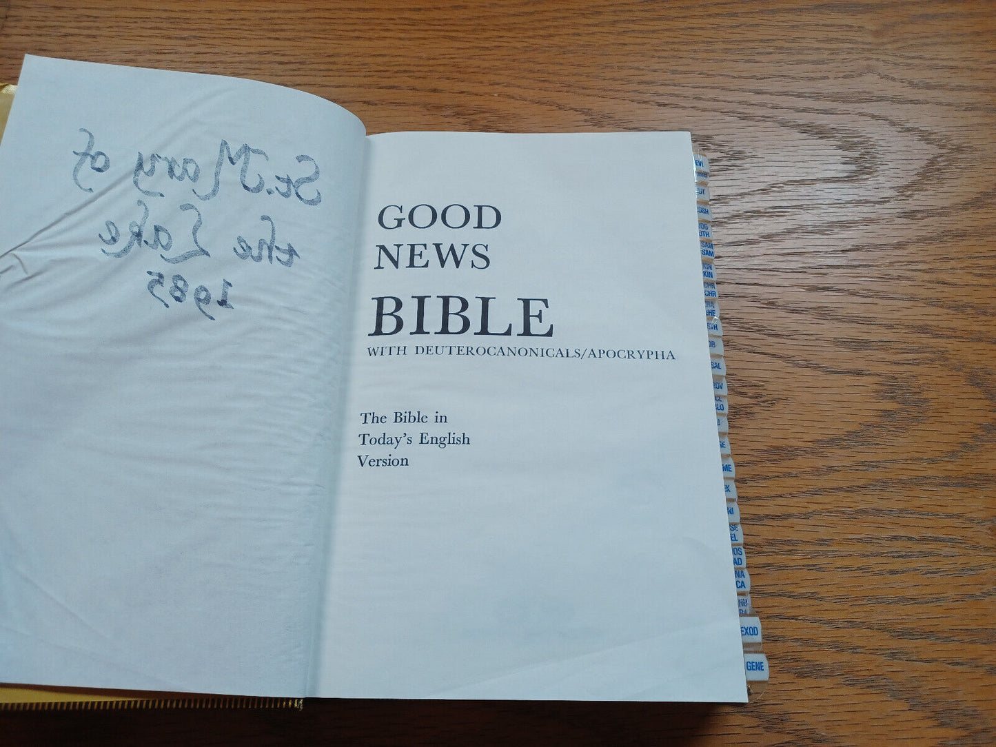 Good News Bible Deuterocanonicals Apocrypha Todays English Version 1979
