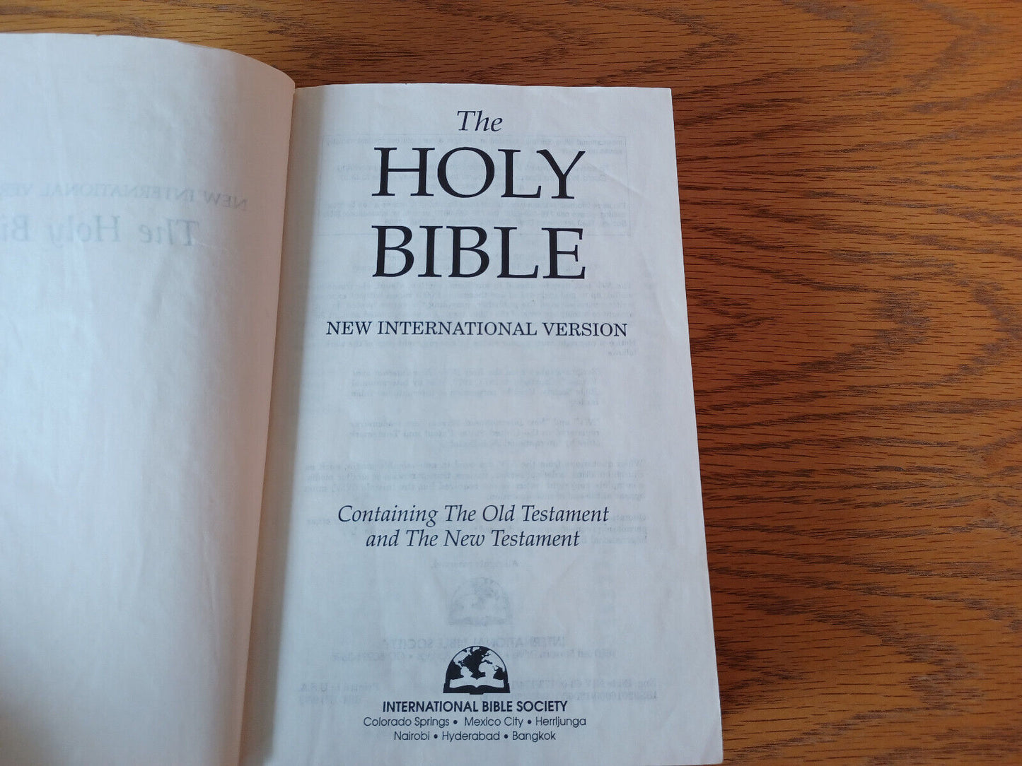 Holy Bible New International Version Hardcover International Bible Society 1984M