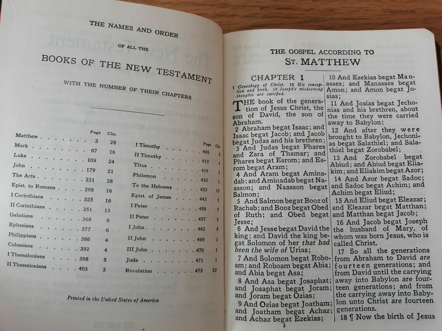 New Testament Large Type Marked Edition KJV Black World Home Bible