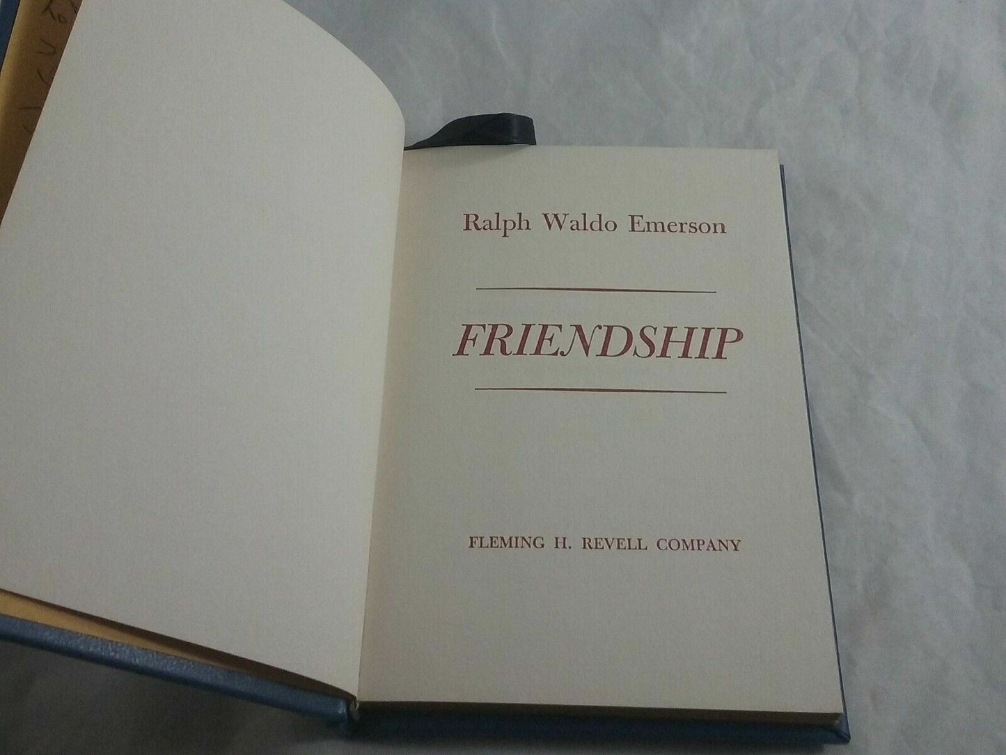 Friendship By Ralph Waldo Ermerson No Date Revell