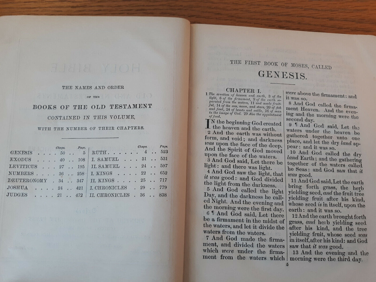 Holy Bible Vol I Genesis To II Chronicles Oxford University Press Leather