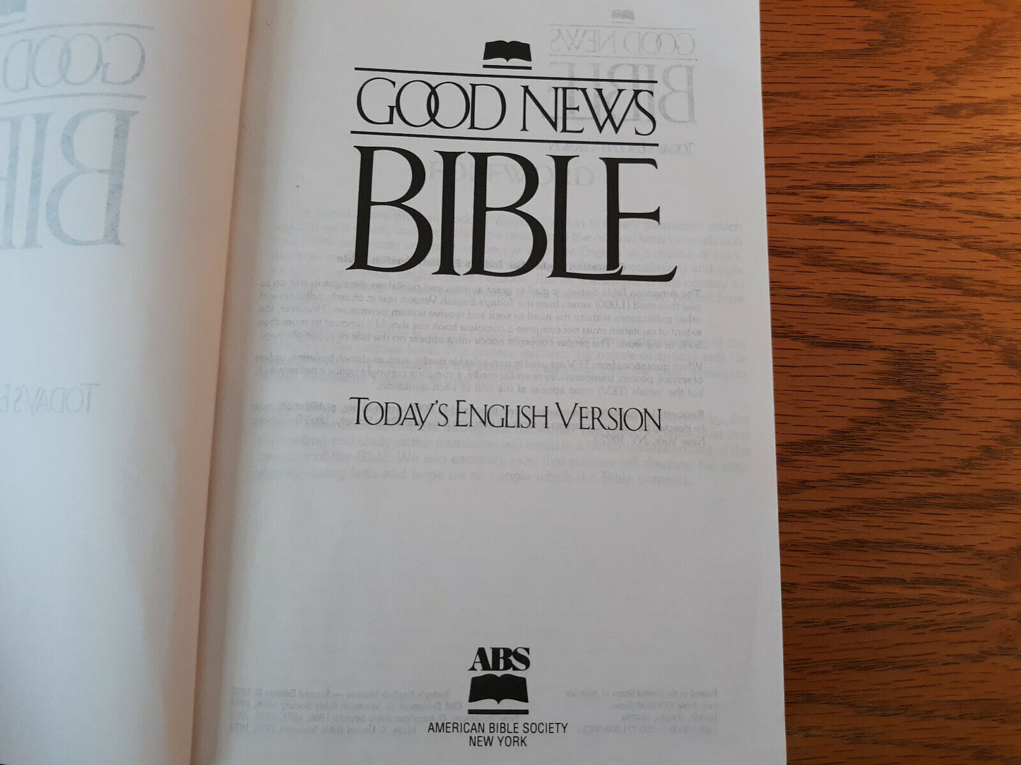 Good News Bible Todays English Version 1992 American Bible Society Second Ed Har