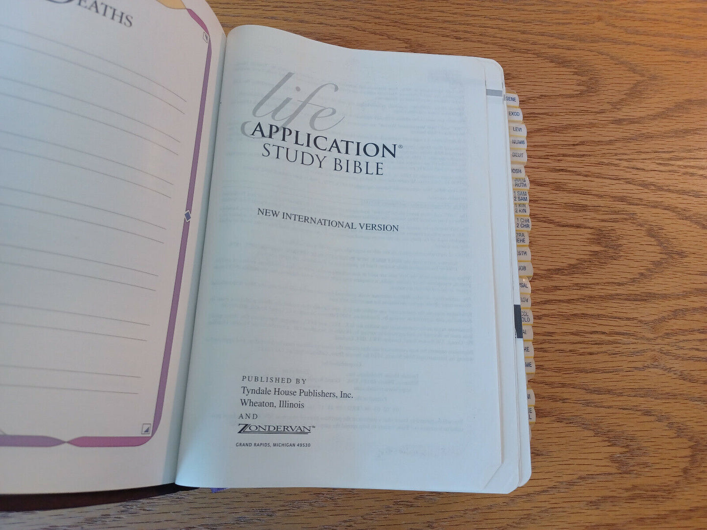 Life Application Study Bible New International Version Zondervan Bonded Leather
