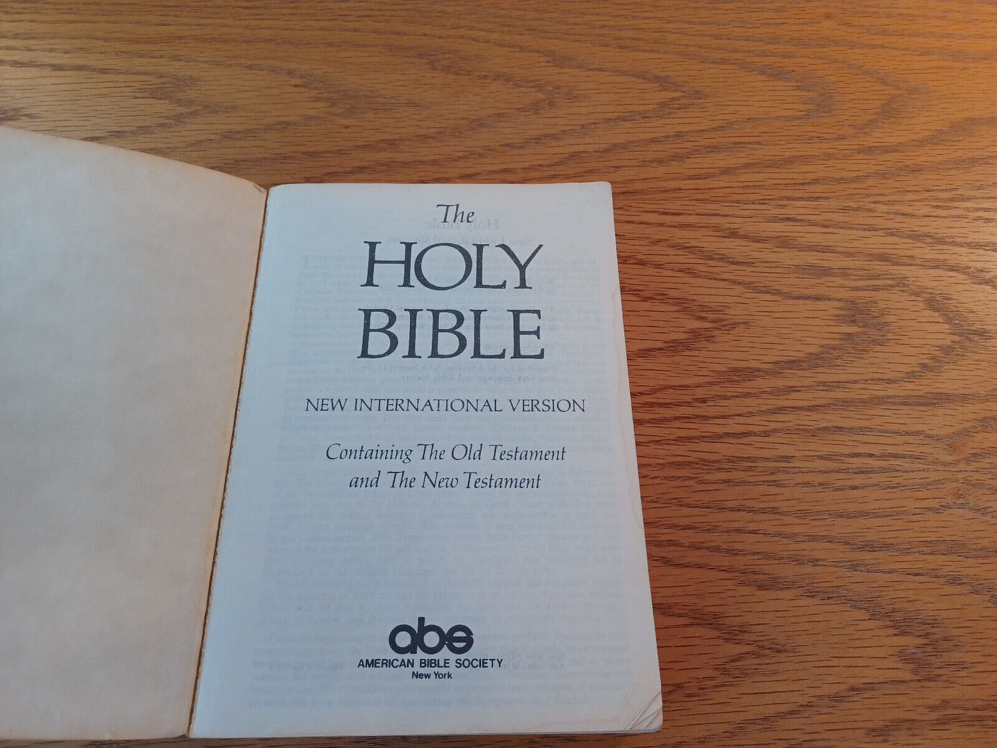 Holy Bible New International Version 1980 Paperback American Bible Society