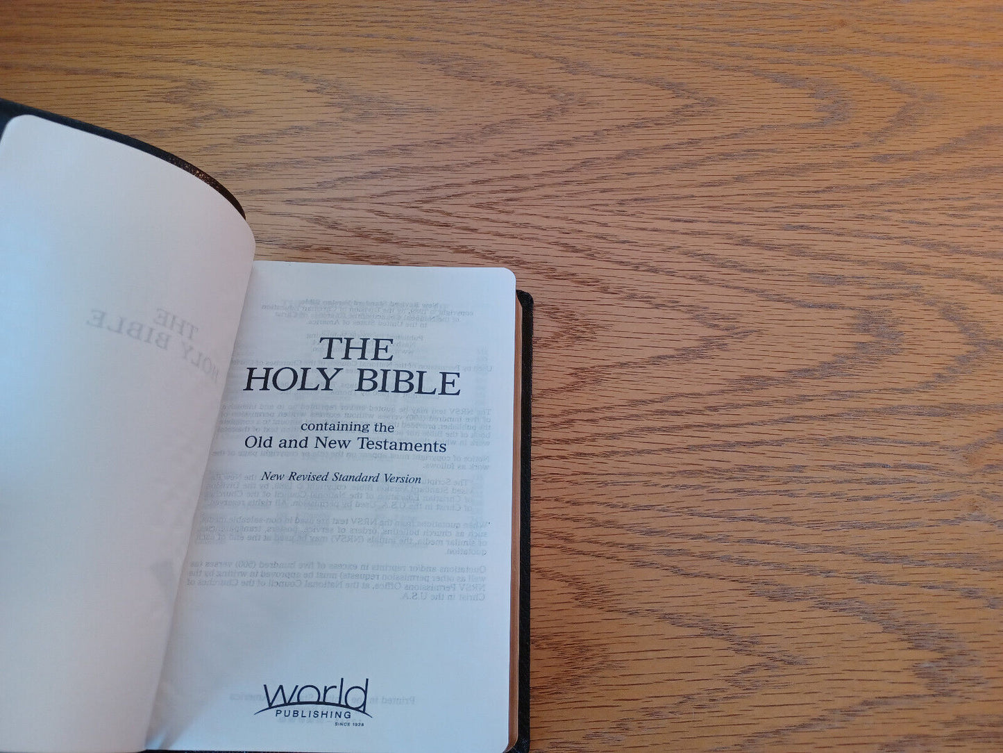Holy Bible New Revised Standard Version 1990 Imitation Leather