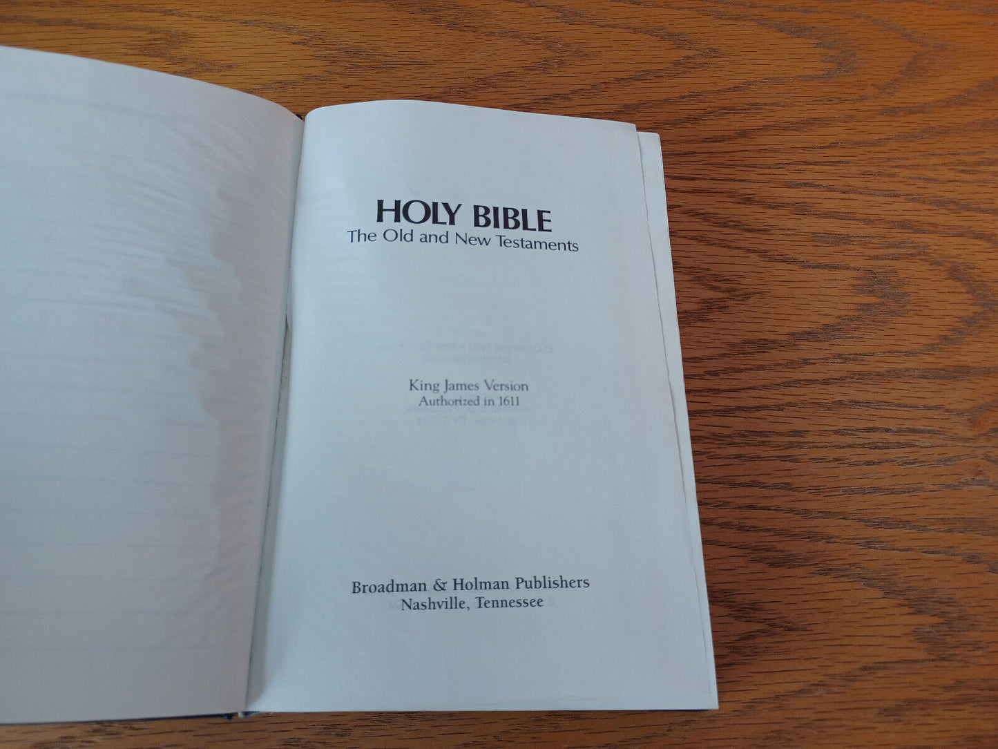 Holy Bible King James Version 1973 Broadman & Holman Hardcover