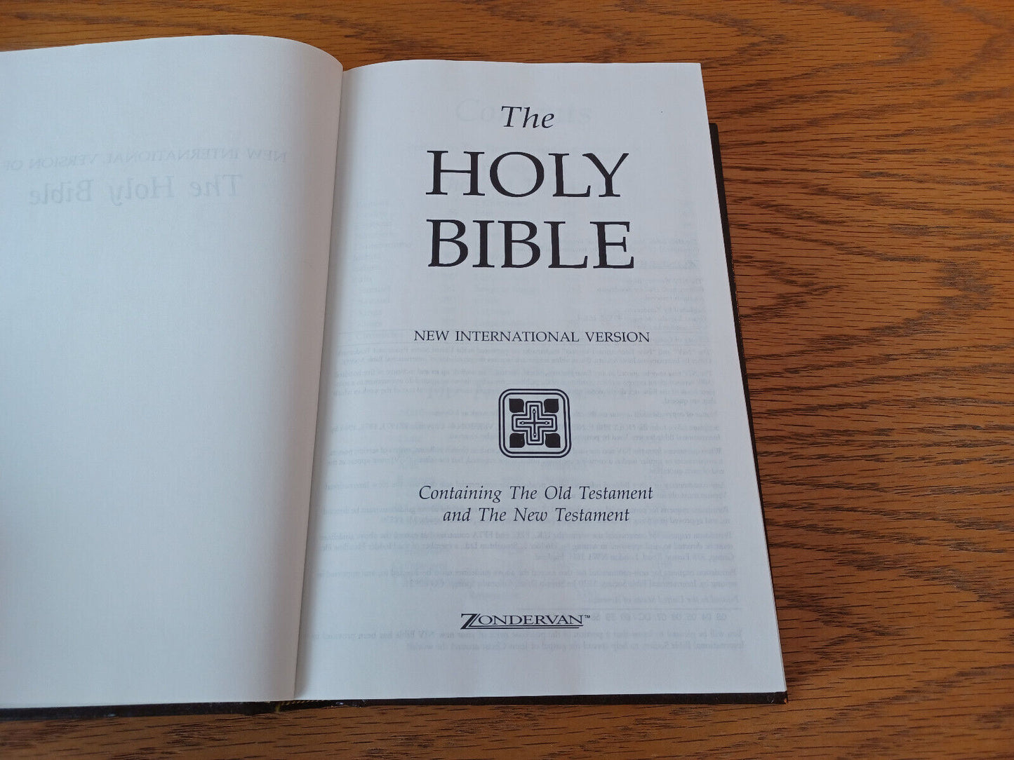Holy Bible New International Version 1988 Hardcover Zondervan