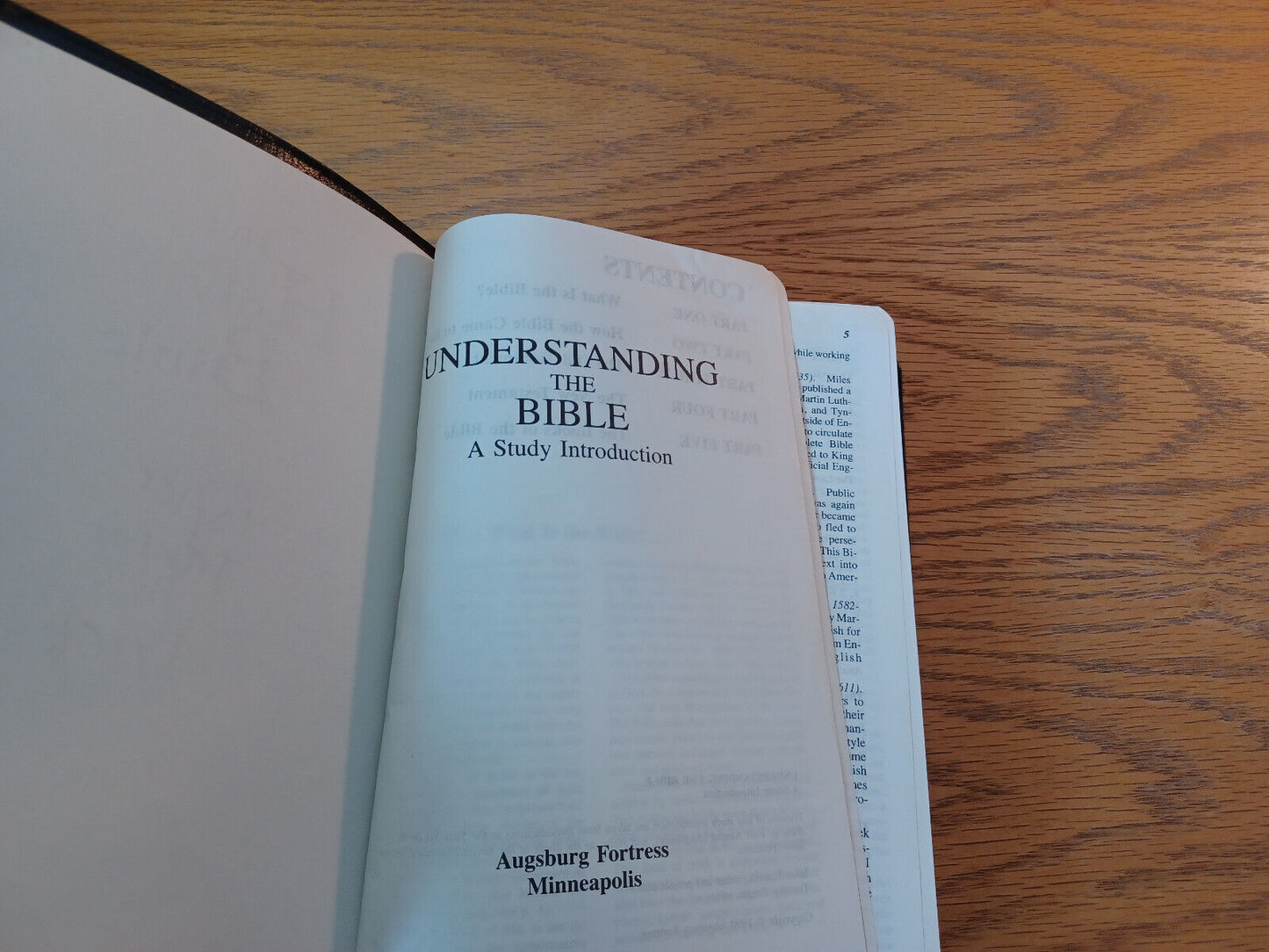 Holy Bible New Revised Standard Version 1990 Study Helps Augsburg Fortress