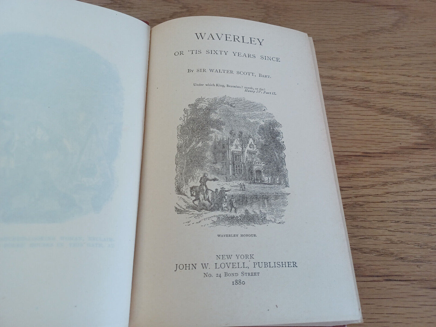 Waverley Or ‘Tis Sixty Years Since By Sir Walter Scott 1880