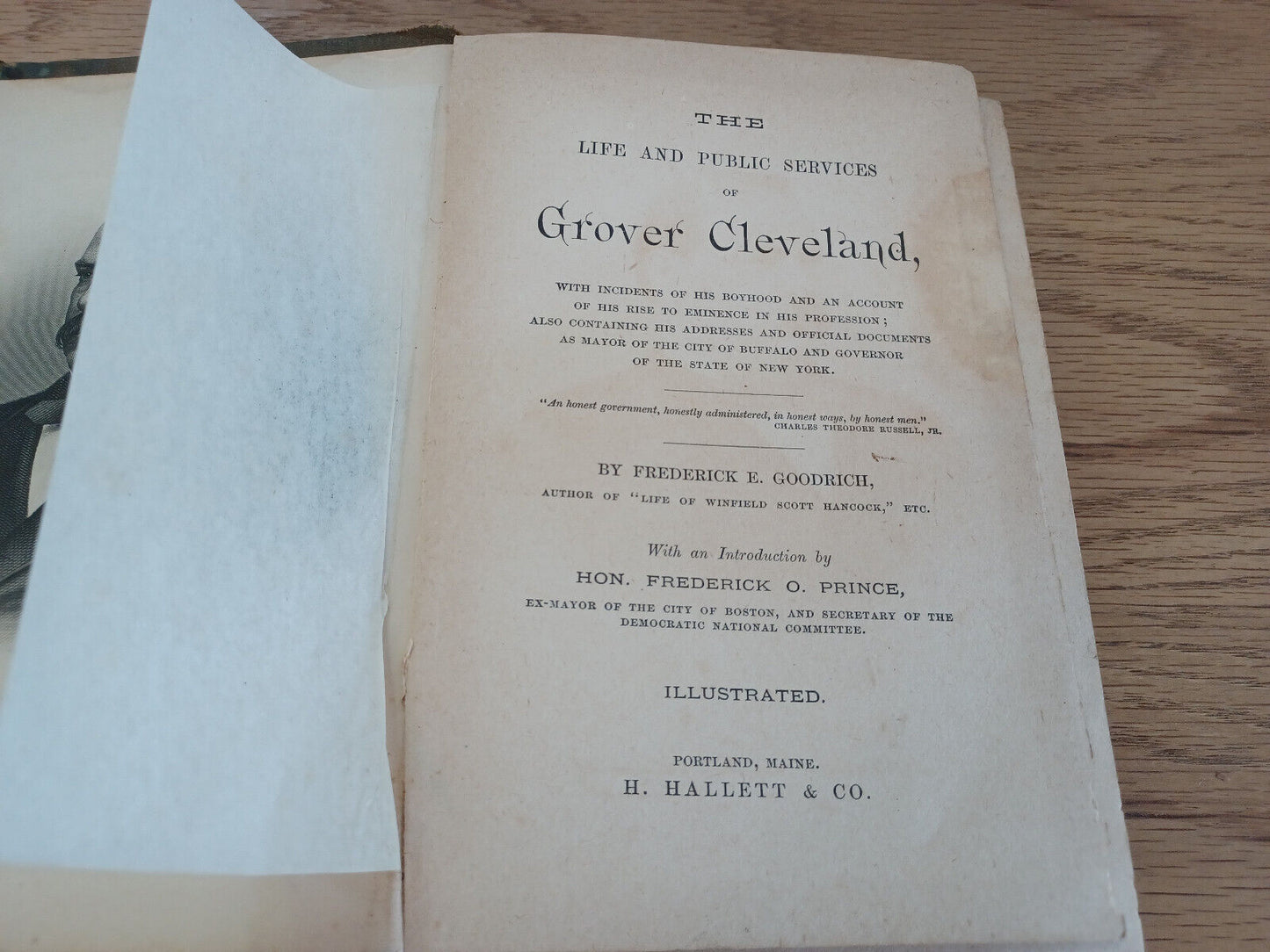 The Life And Public Servies Of Grover Cleveland 1884 By Frederick E Goodrich