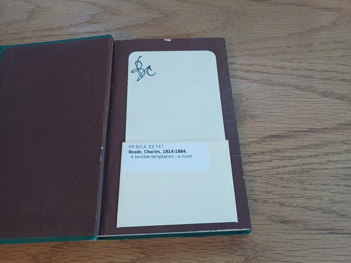 A Terrible Temptation A Novel By Charles Reade Household Ed