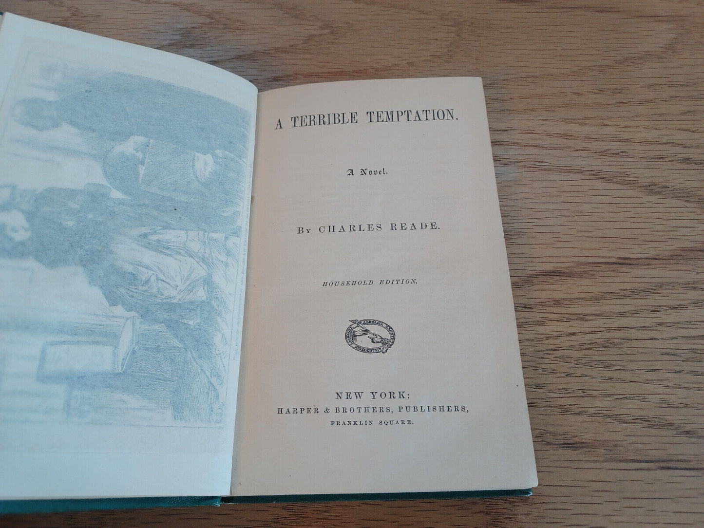 A Terrible Temptation A Novel By Charles Reade Household Ed