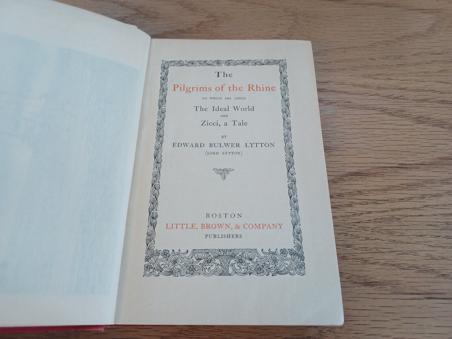 The Pilgrims Of The Rhine By Edward Bulwer Lytton 1897