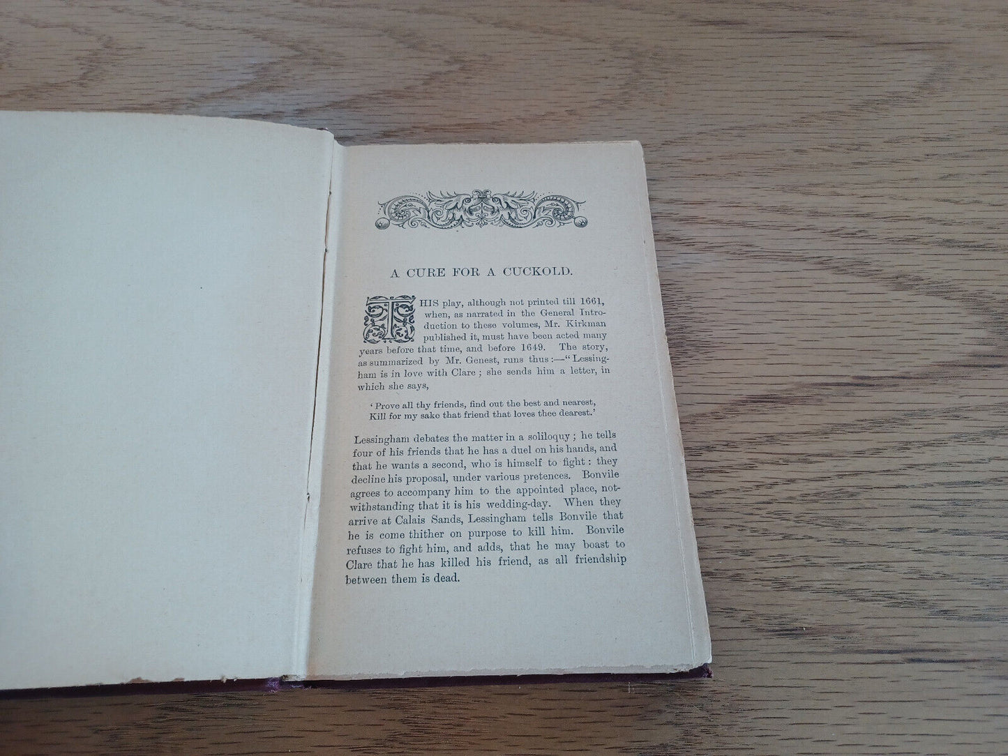 A Cure For A Cuckold A Pleasant Comedy John Webster William Rowley Vol Iv