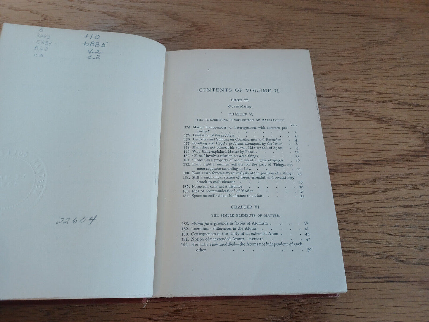 Metaphysic In Three Book Ontology Cosmology Psychology Hermann Lotze 1887 Vol Ii