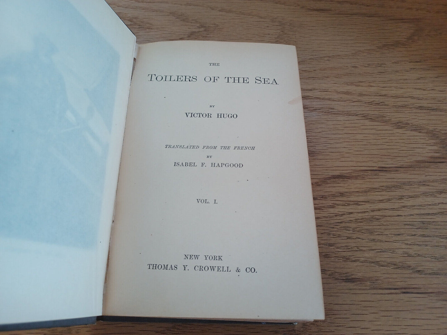 The Toilers Of The Sea By Victor Hugo Vol I 1888