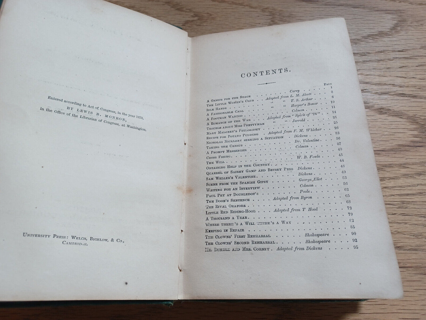 Public And Parlor Readings Dialogues And Dramas Lewis B Monroe 1875