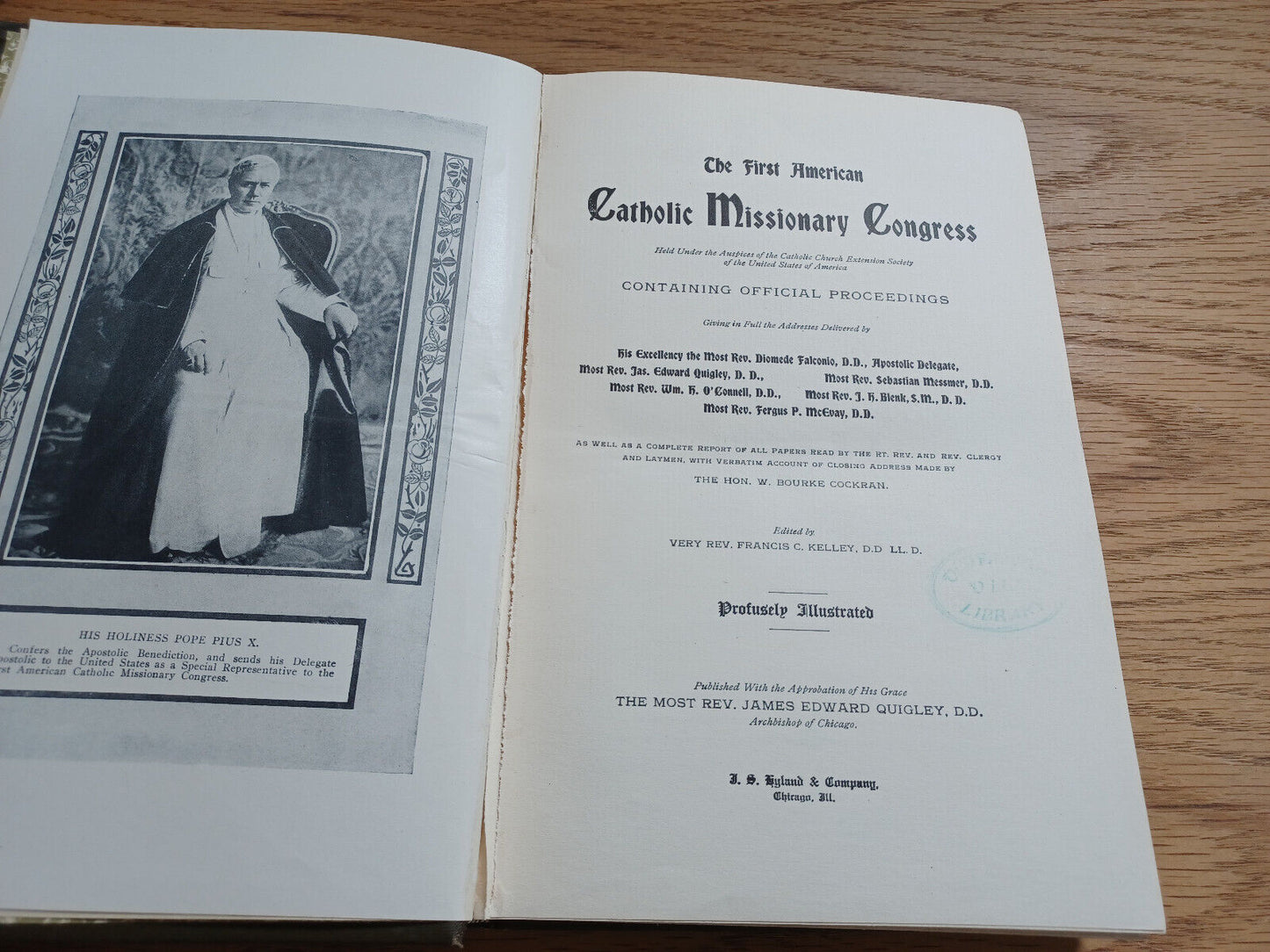 The First Catholic Missionary Congress Official Proceedings Francis Kelley 1909