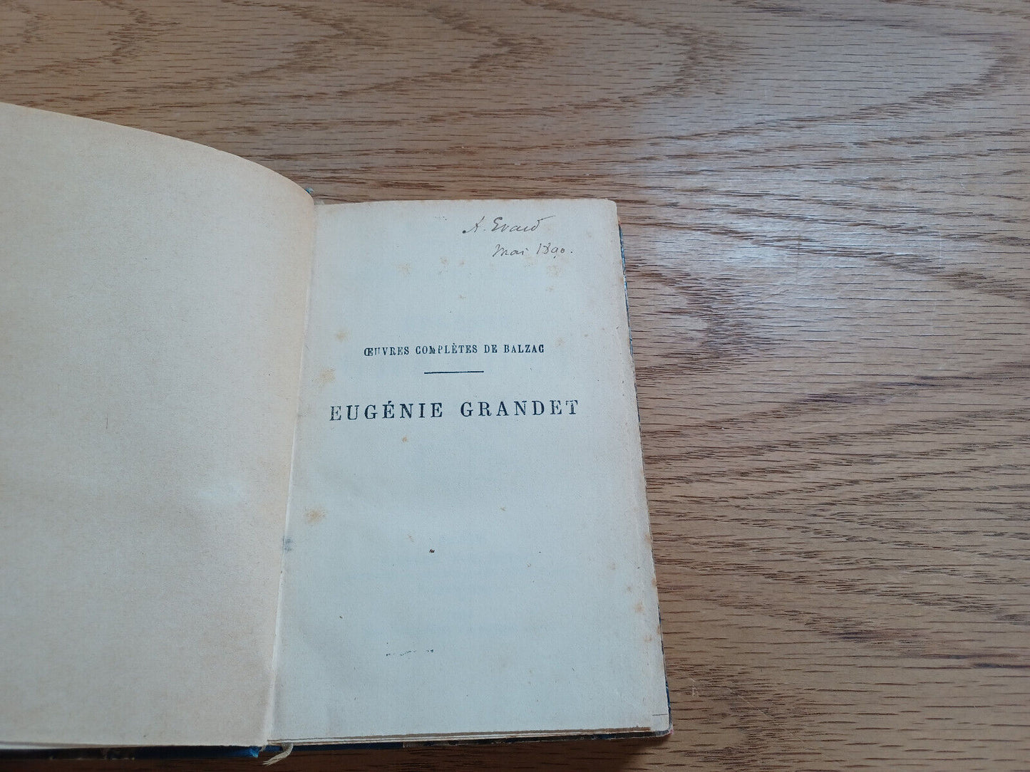 H De Balzac Scenes De La Vie De Province Eugene Grandet 1884 Nouvelle
