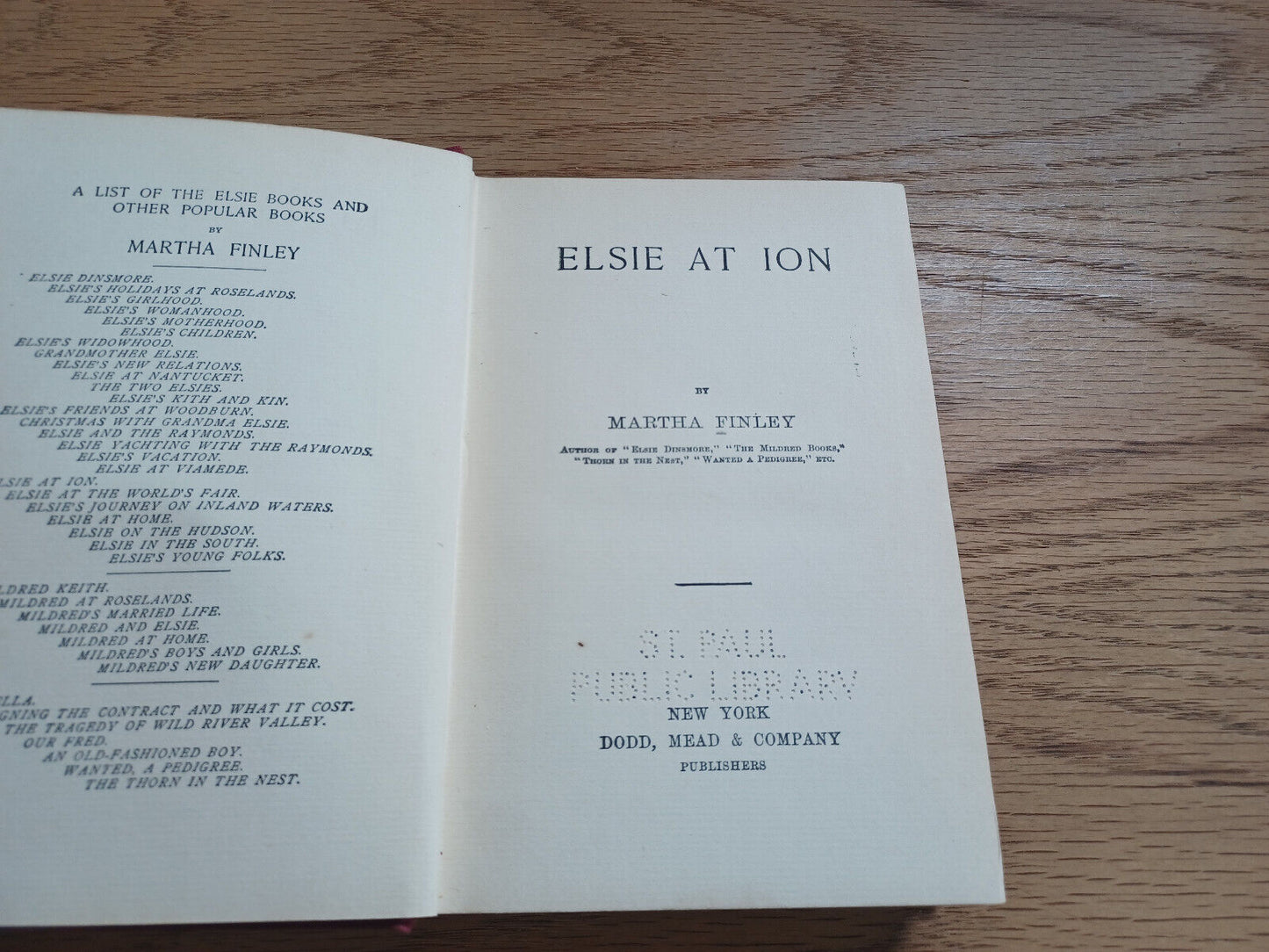 Elsie At Ion By Martha Finley 1893