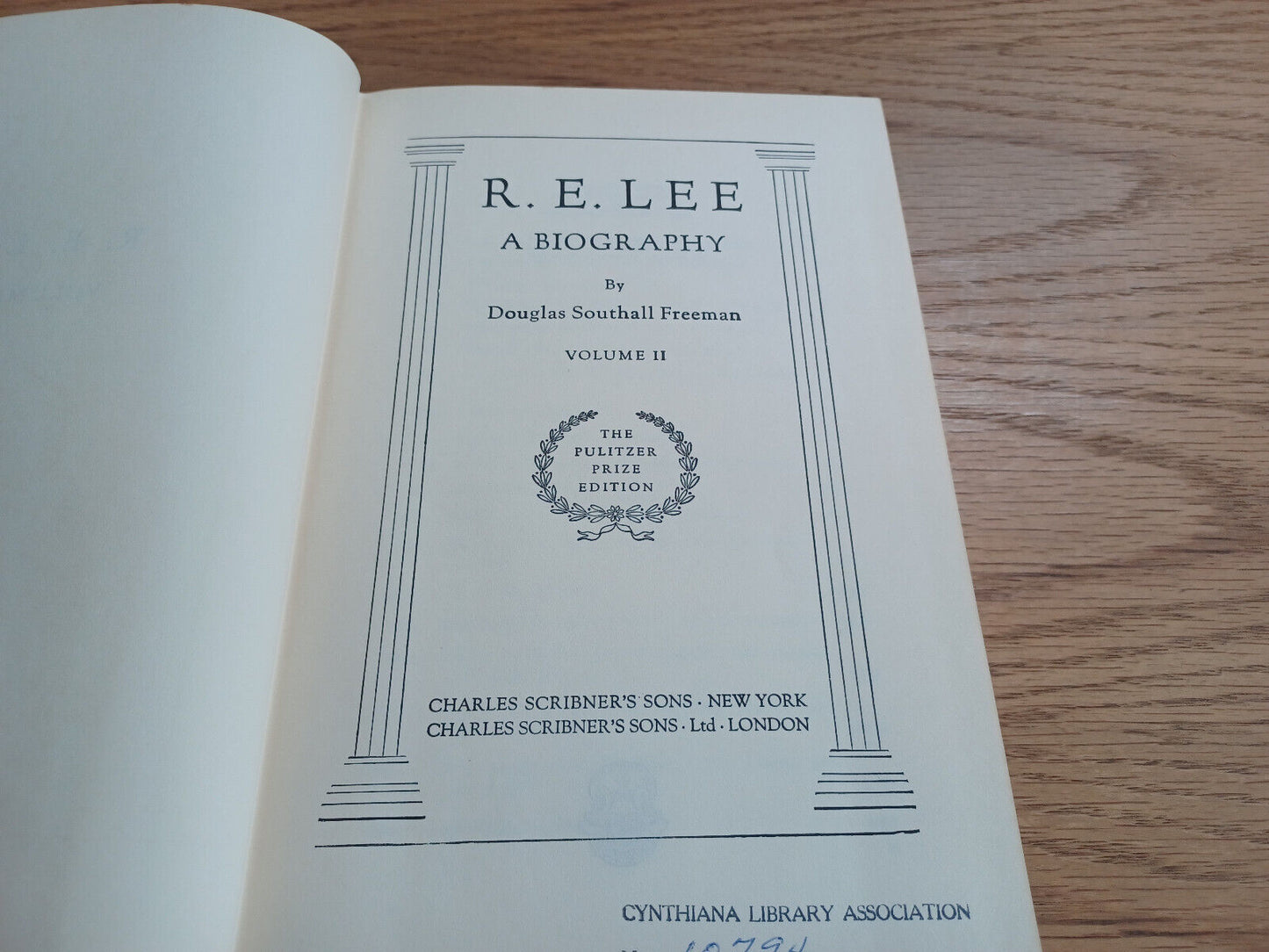 R L A Biography By Douglas Southall Freeman Vol Ii 1936 Pulitzer Prize Ed