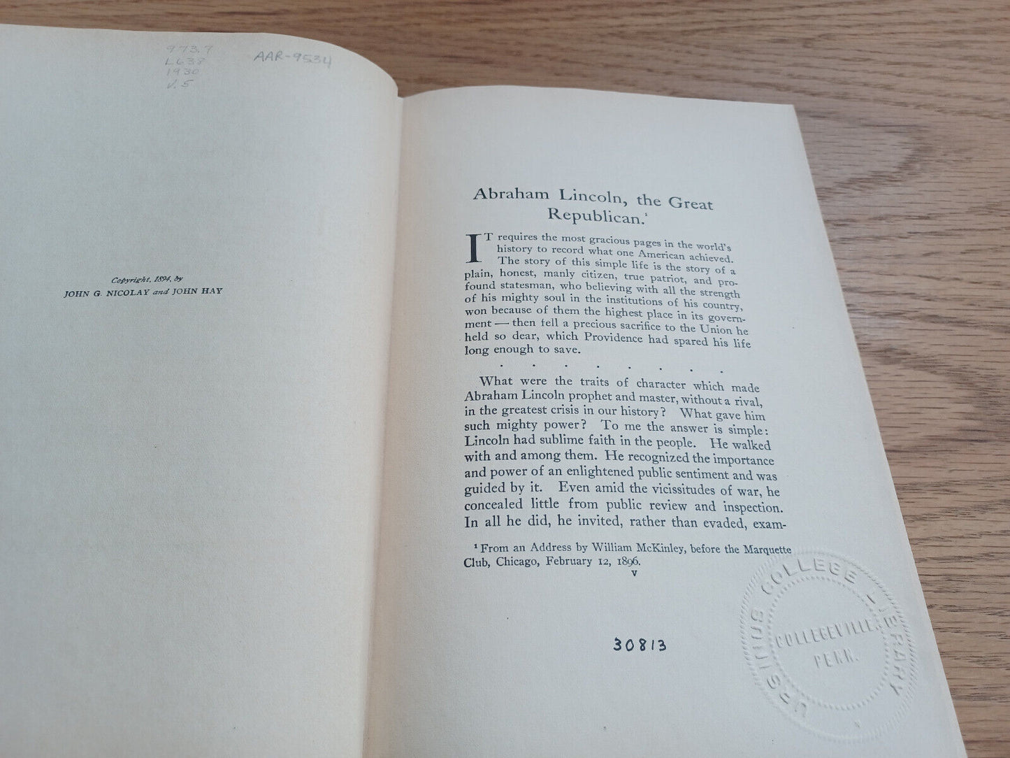 Complete Works Of Abraham Lincoln Volume V John G Nicolay