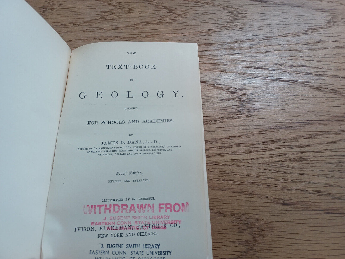 Textbook Of Geology For Schools And Academies James D Dana 1883