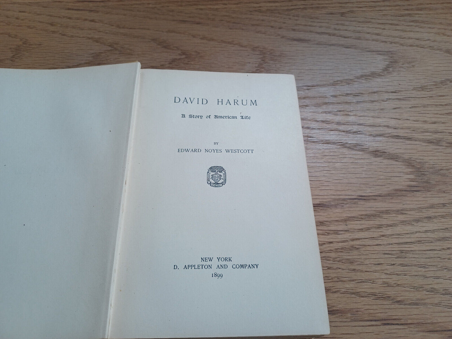 David Harum A Story Of American Life By Edward Noyes Westcott 1899