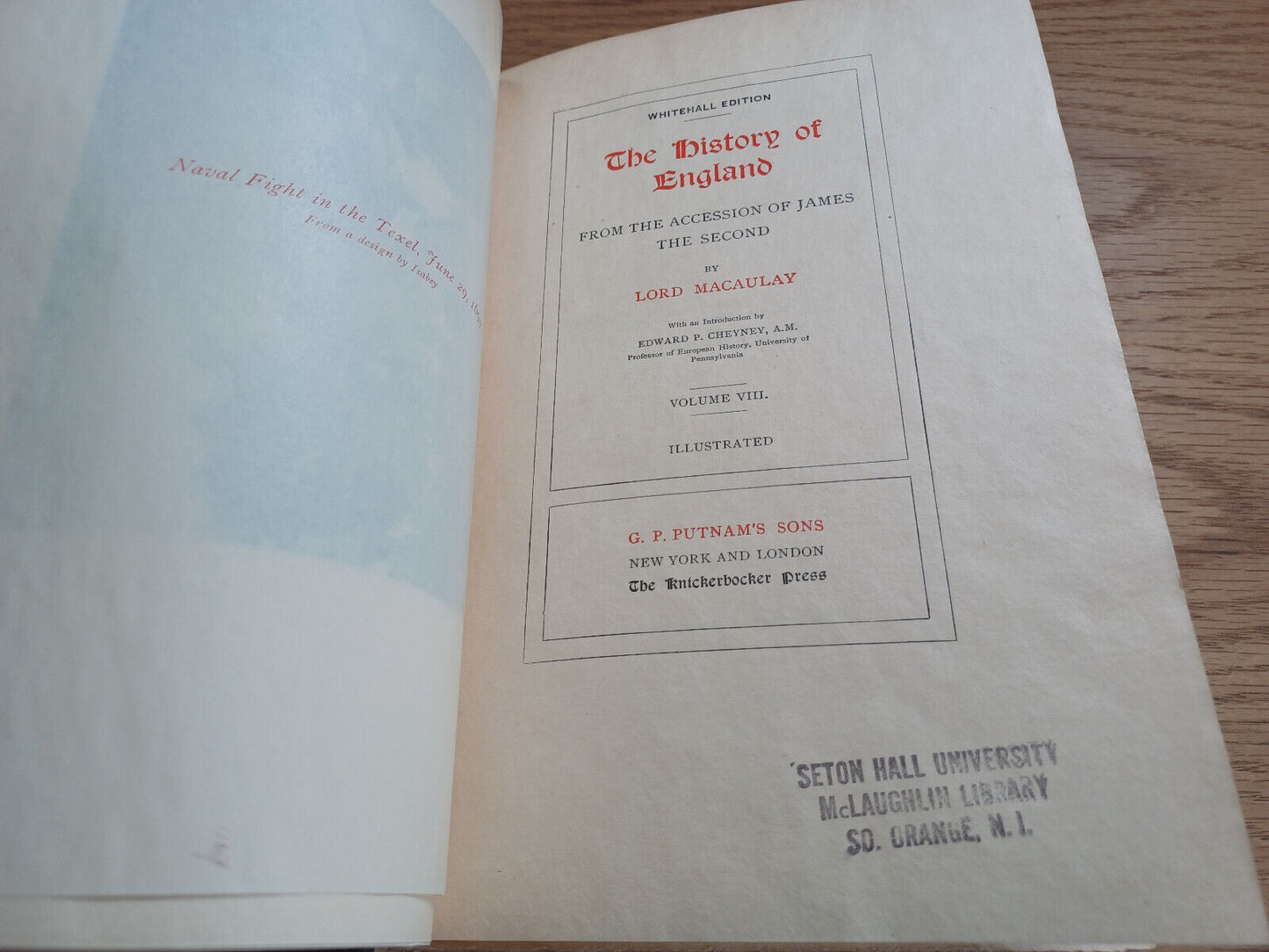 The History Of England By Lord Macaulay 1898 Whitehall Ed Vol Viii