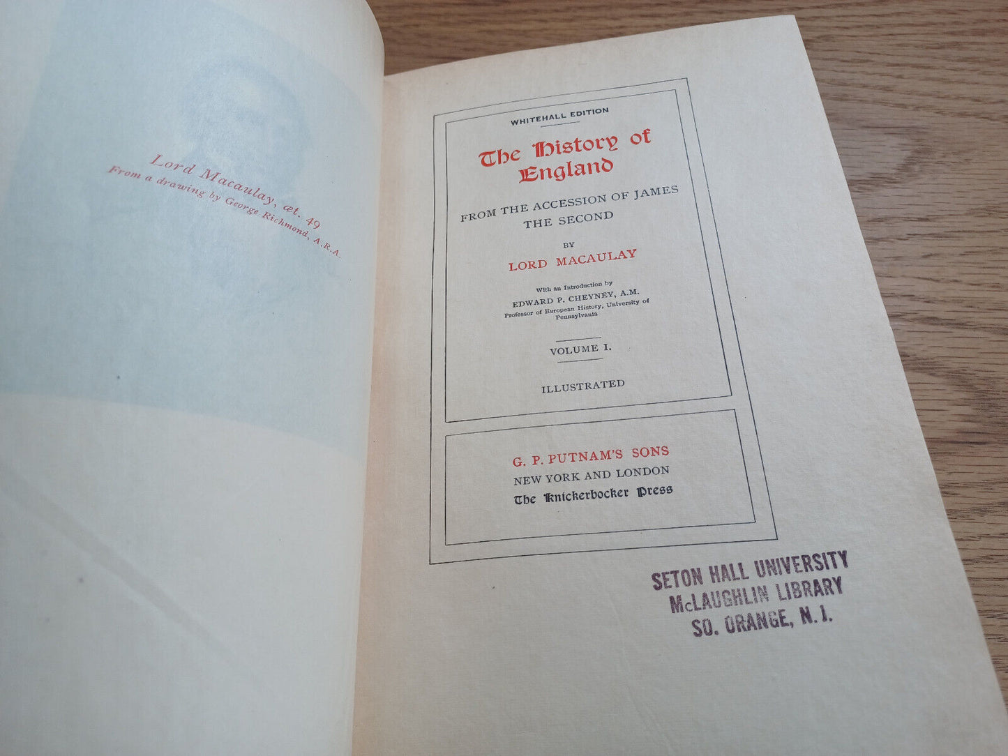 The History Of England By Lord Macaulay 1898 Whitehall Ed Vol I