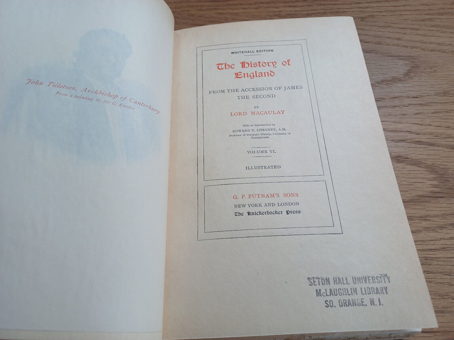 The History Of England By Lord Macaulay 1898 Whitehall Ed Vol Vi