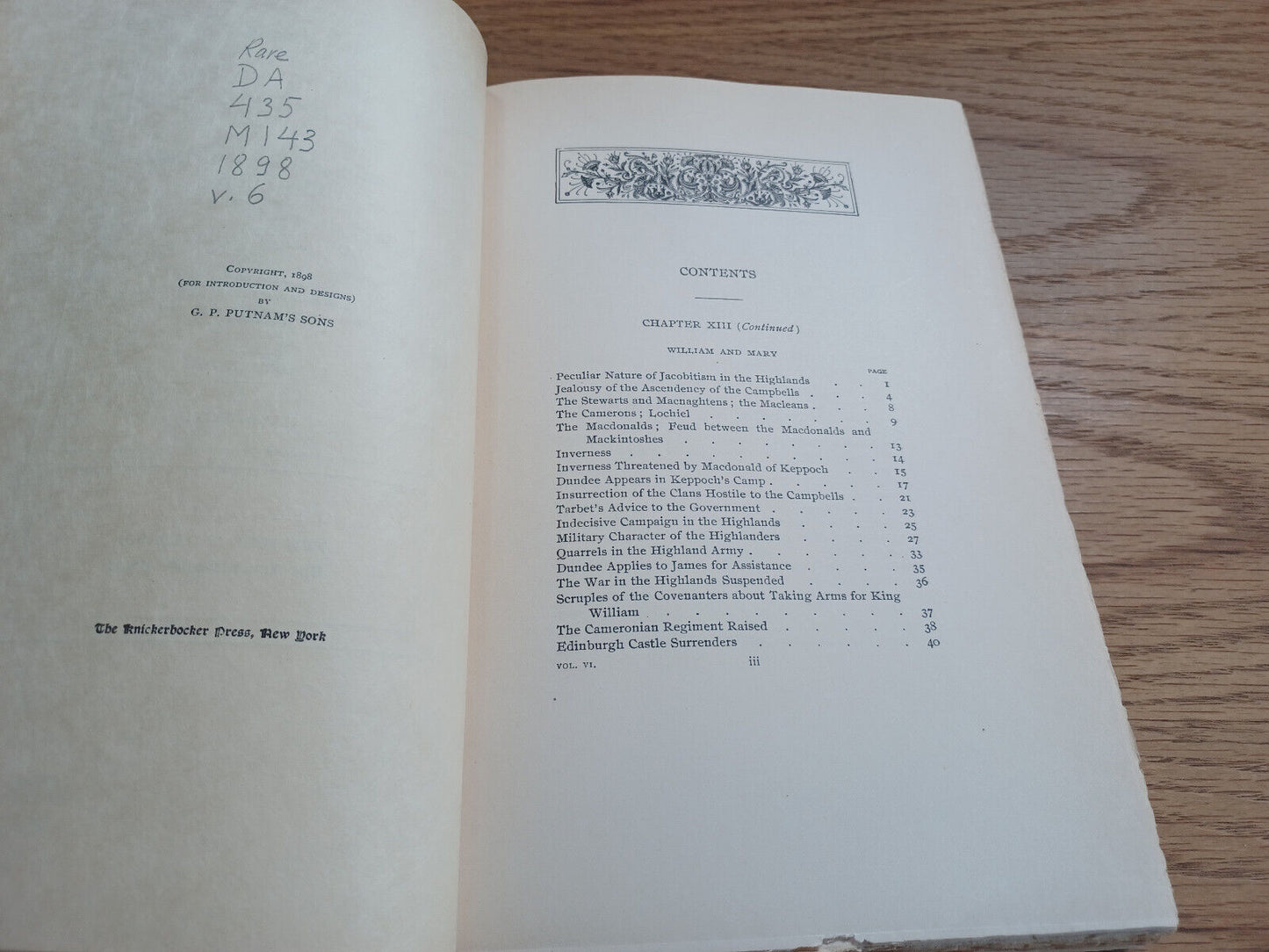 The History Of England By Lord Macaulay 1898 Whitehall Ed Vol Vi