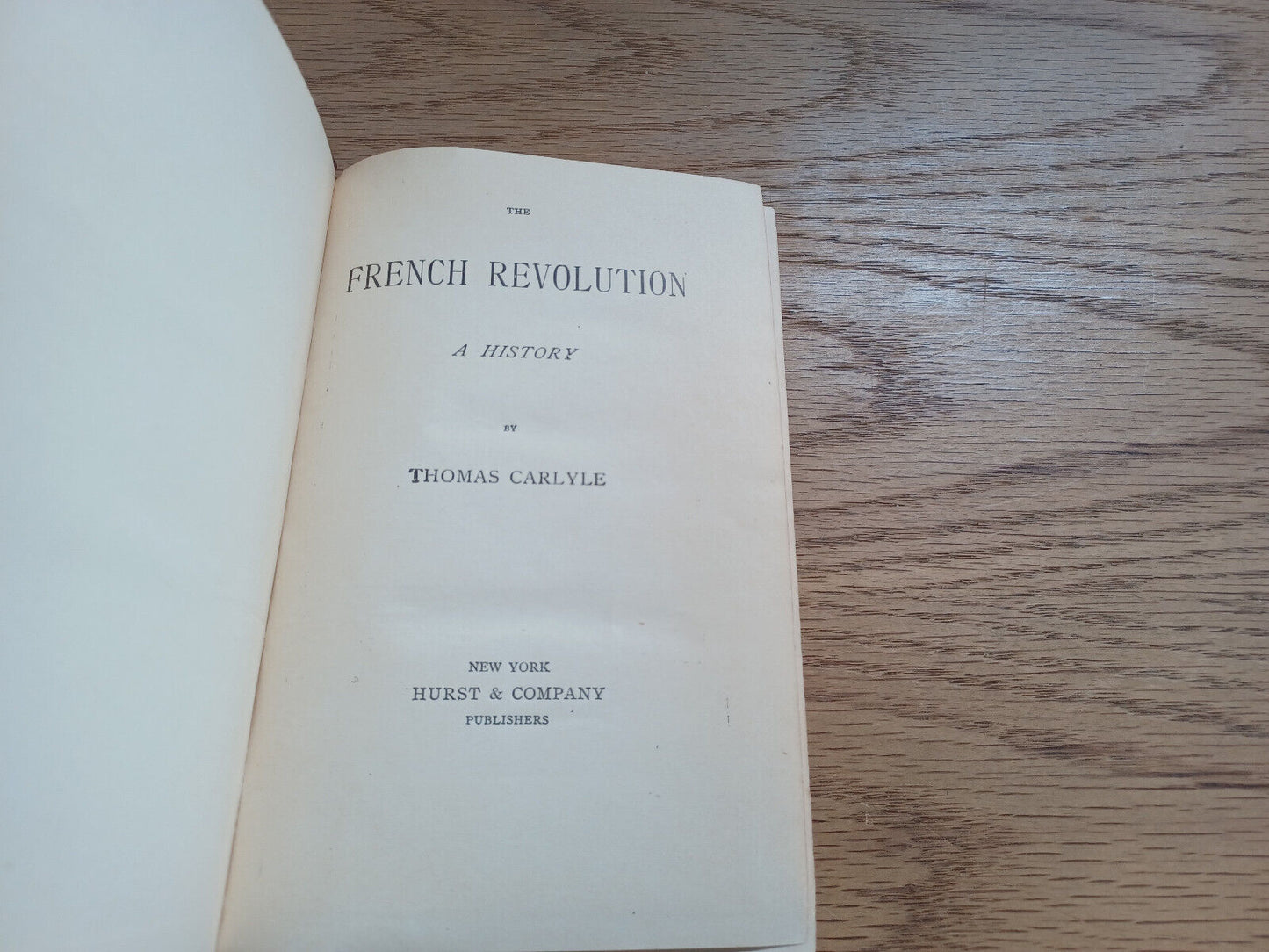 The French Revolution A History By Thomas Carlyle