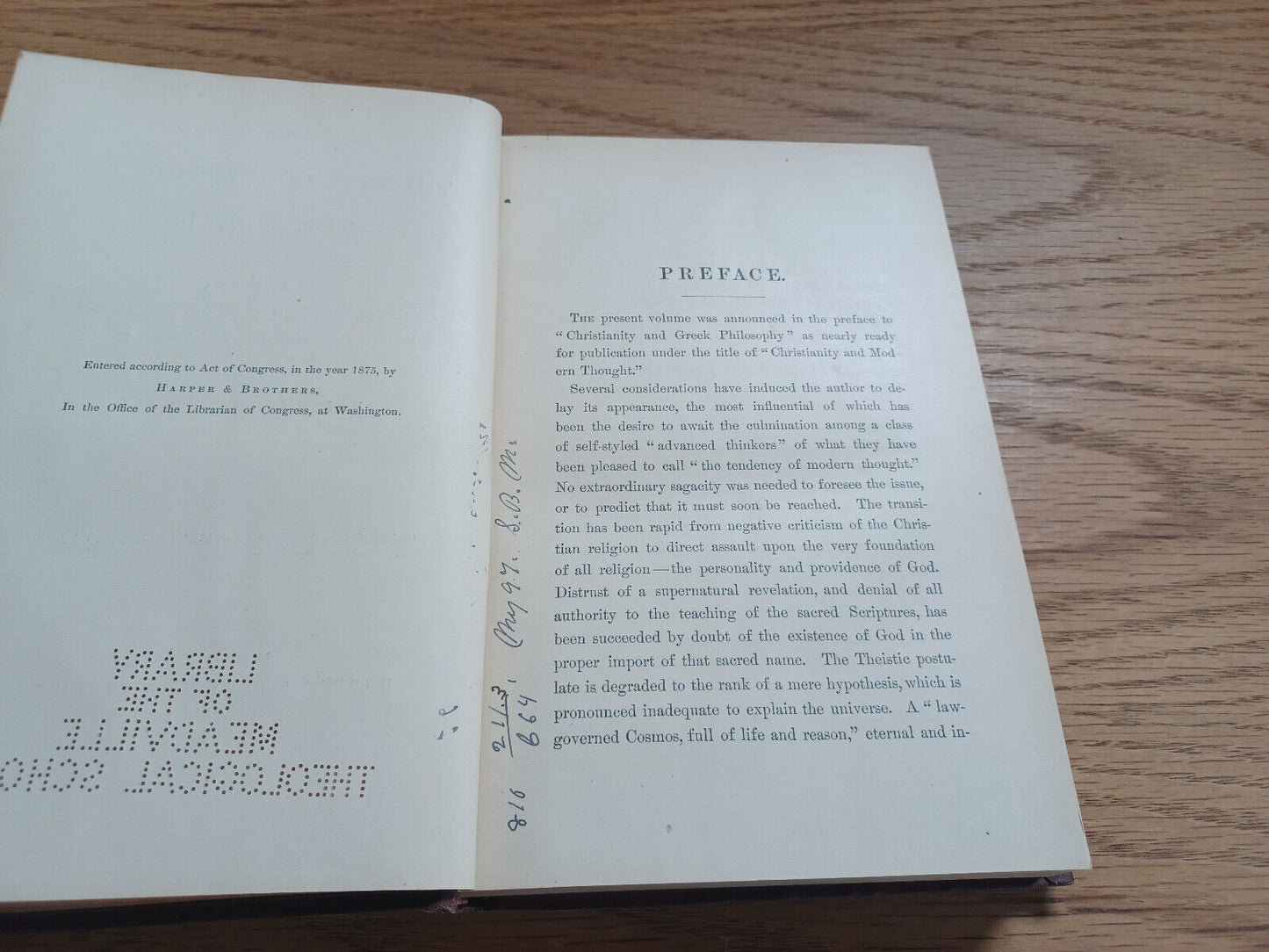 The Theistic Conception Of The World By B F Cocker 1875