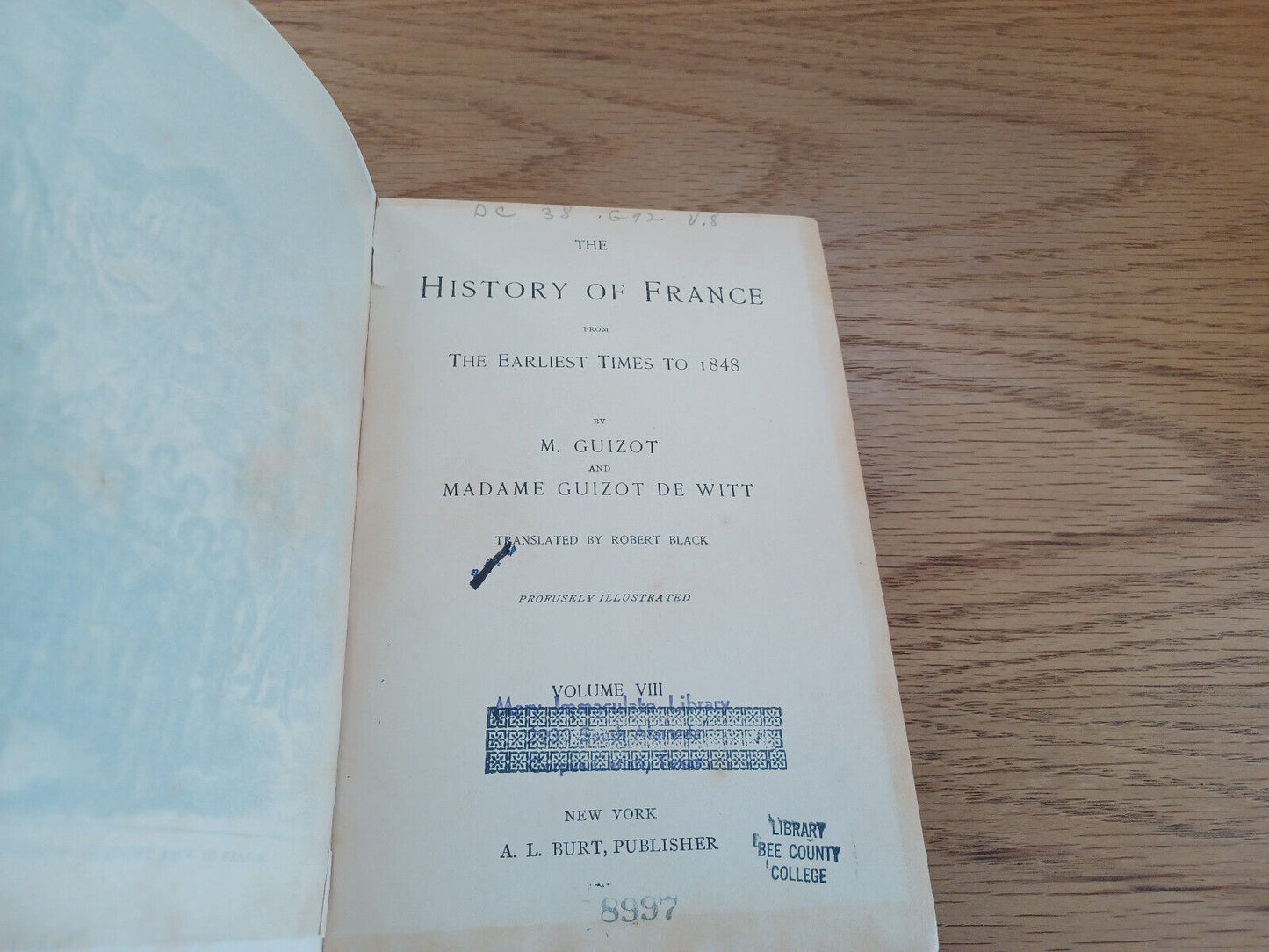 The History Of France By M Guizot And Madame Guizot De Witt Volume Viii