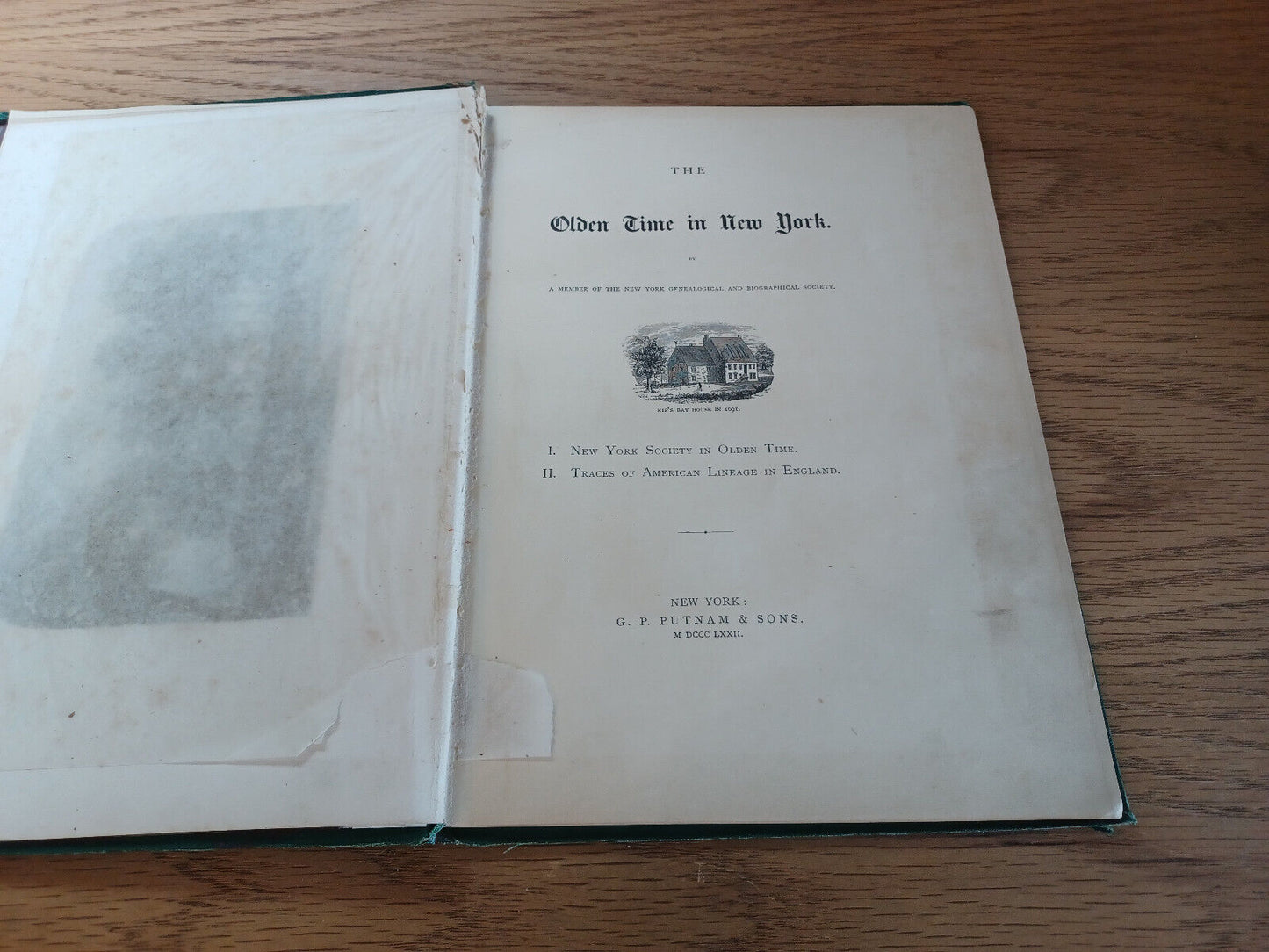 The Olden Time In New York By New York Genealogical Biographical Society 1872