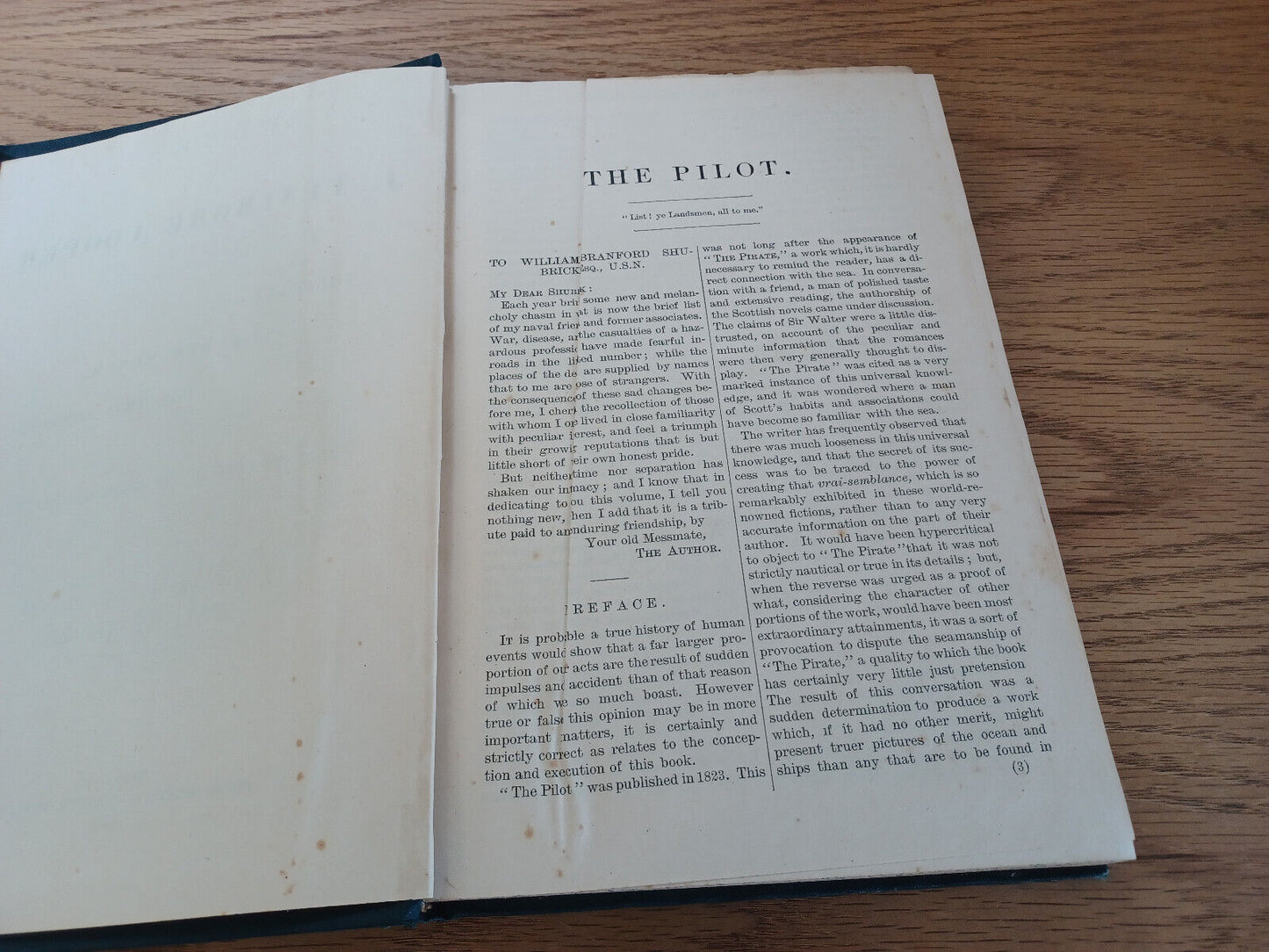 Works J Fenimore Cooper Pilot Red Rover Two Admirals Vol Three 1893