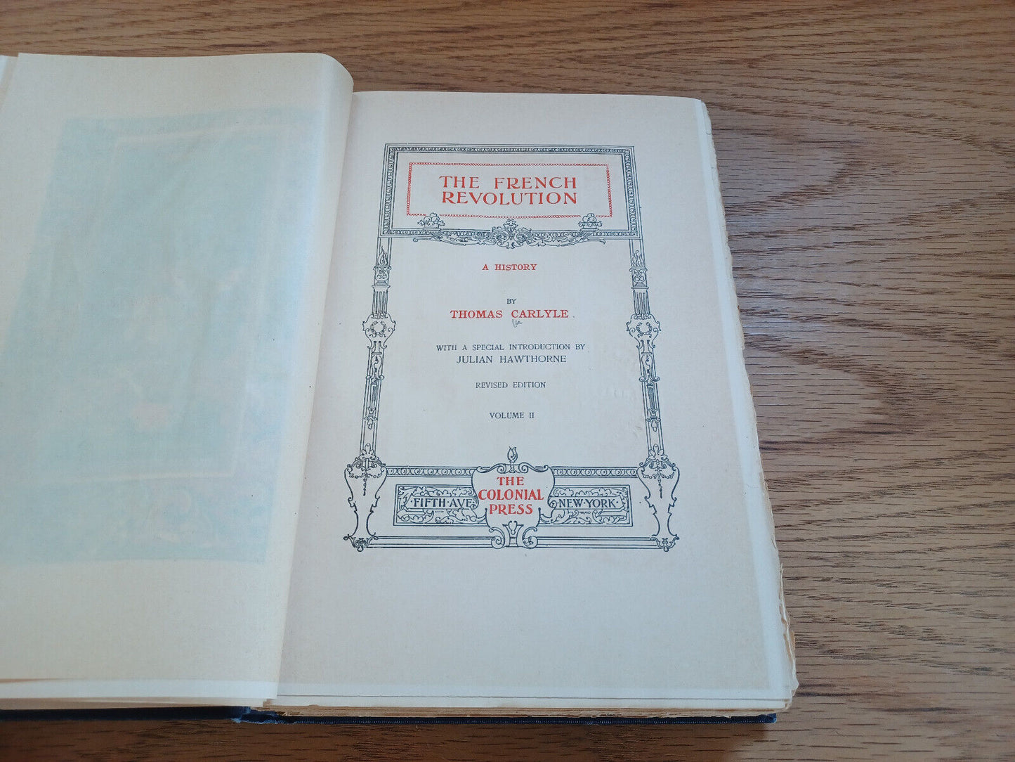 The French Revolution A History By Thomas Carlyle Vol Ii 1900