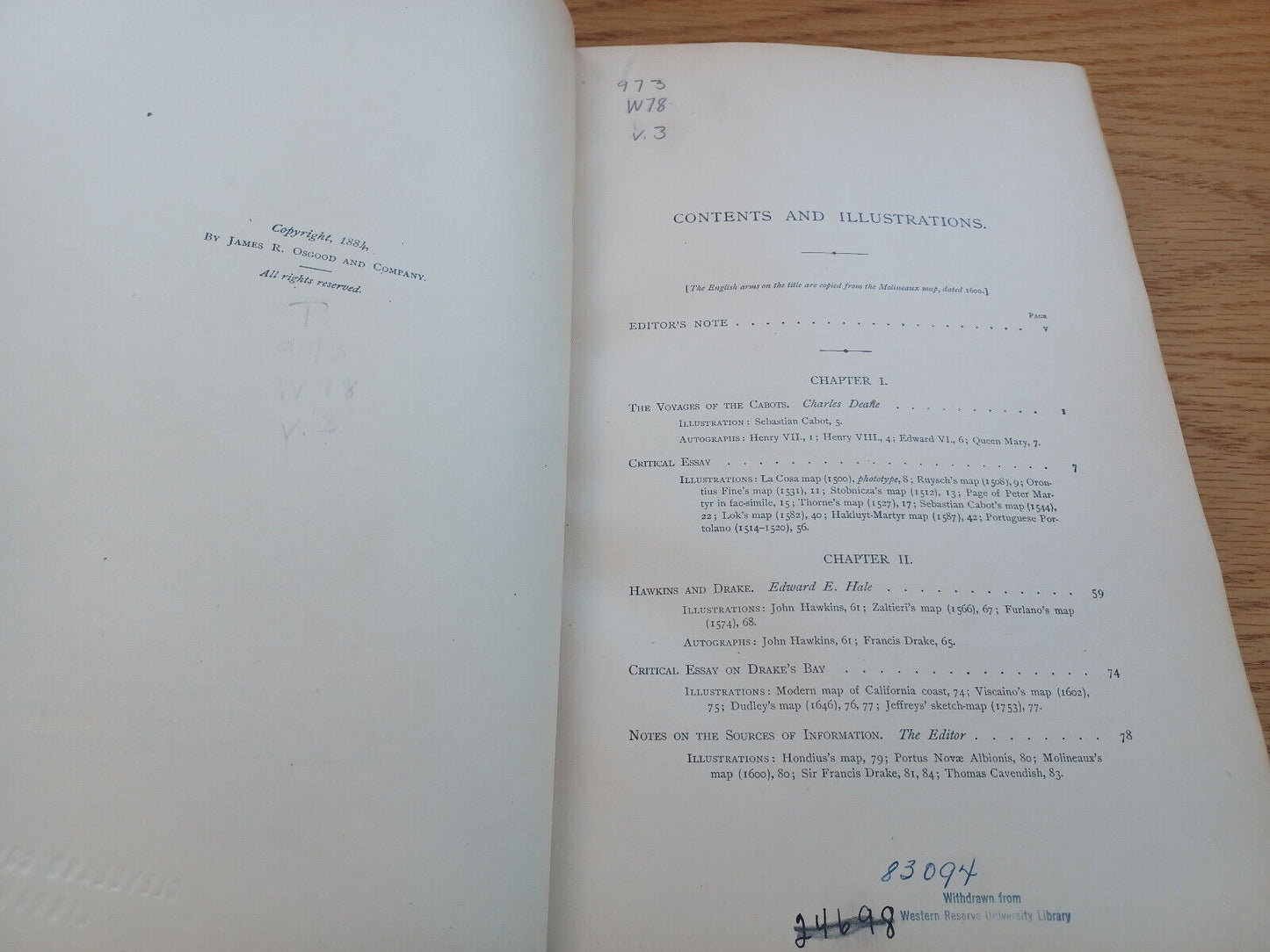 Narrative And Critical History Of America Justin Winsor Vol Iii 1884