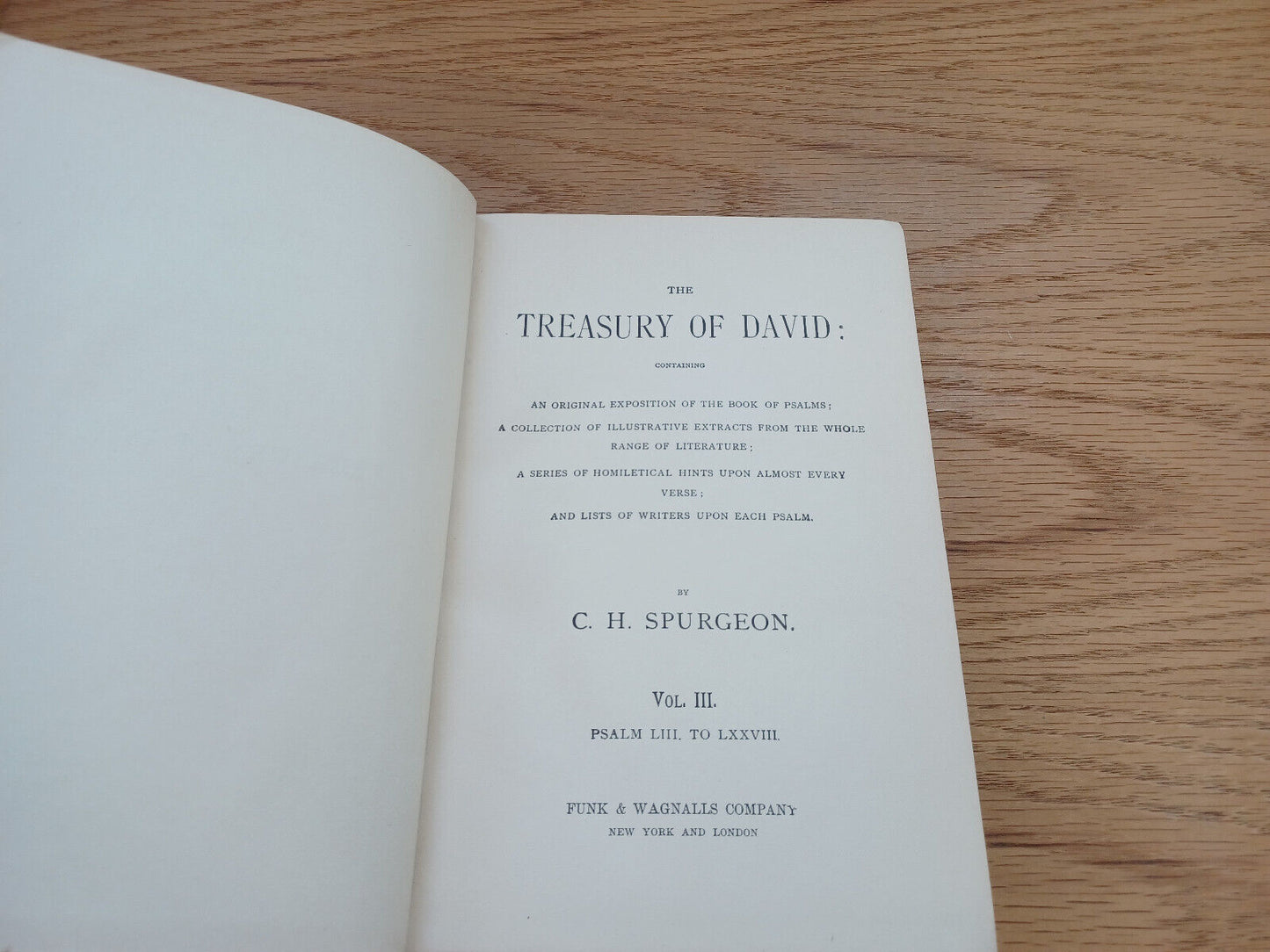 The Treasury Of David C H Spurgeon Vol Iii Psalm Liii To Lxxviii Reprint