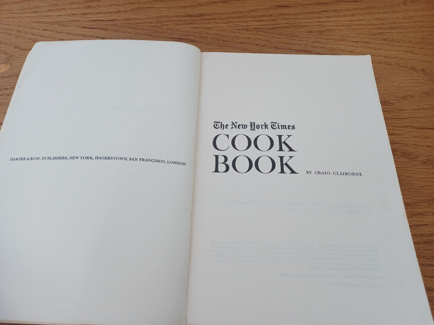 The New York Times Cook Book Craig Claiborne 1961