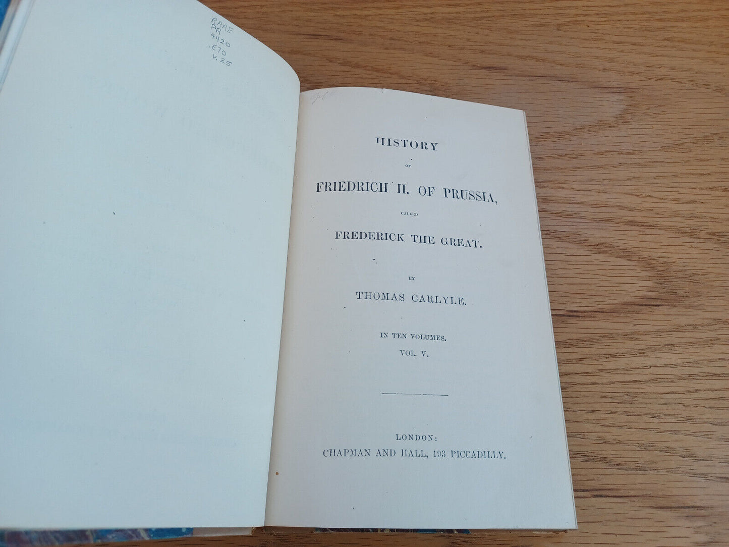 Thomas Carlyle'S Collected Works Library Edition Vol Xxv 1870