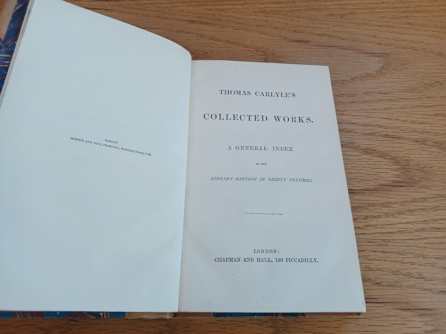 Thomas Carlyle'S Collected Works Library Edition A General Index 1871