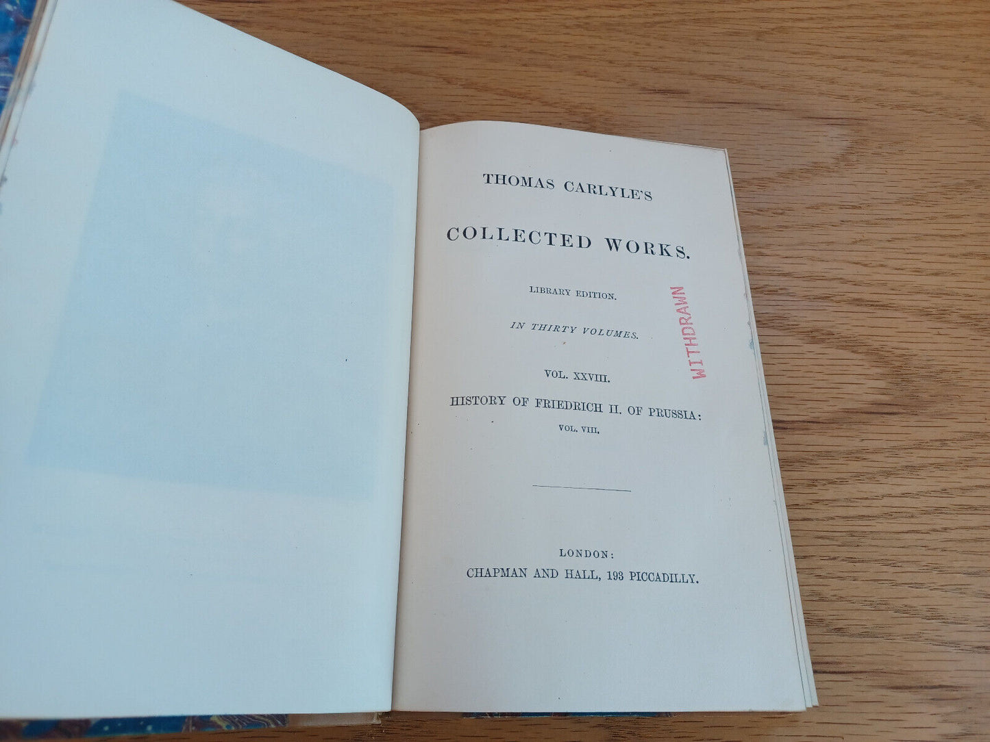 Thomas Carlyle'S Collected Works Library Edition Vol Xxviii 1871