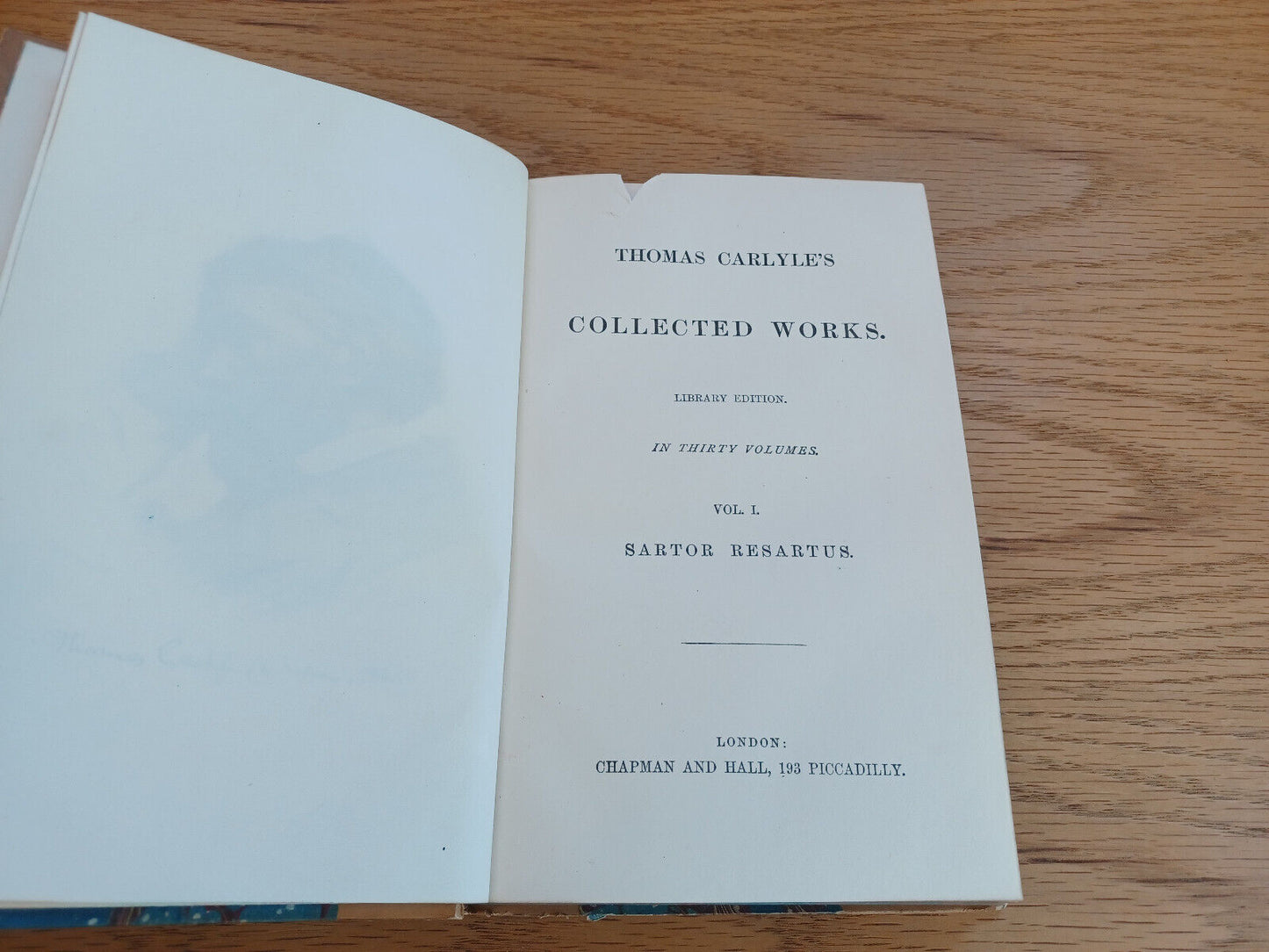 Thomas Carlyle'S Collected Works Library Edition Vol I 1869