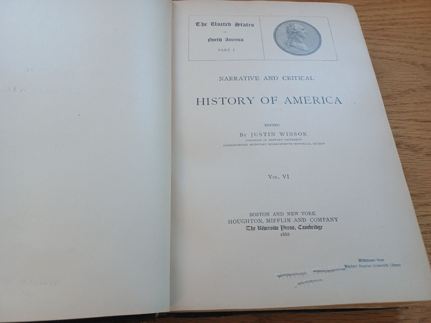 Narrative And Critical History Of America Justin Winsor Vol Vi 1888