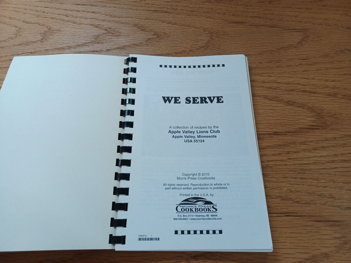 We Serve Apple Valley Lions Club Minnesota 2010 Cookbook