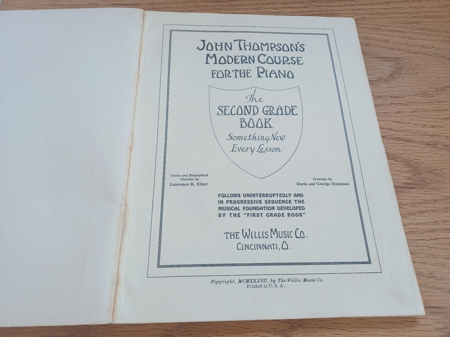 John Thompson'S Modern Course For The Piano Second Grade Book 1937